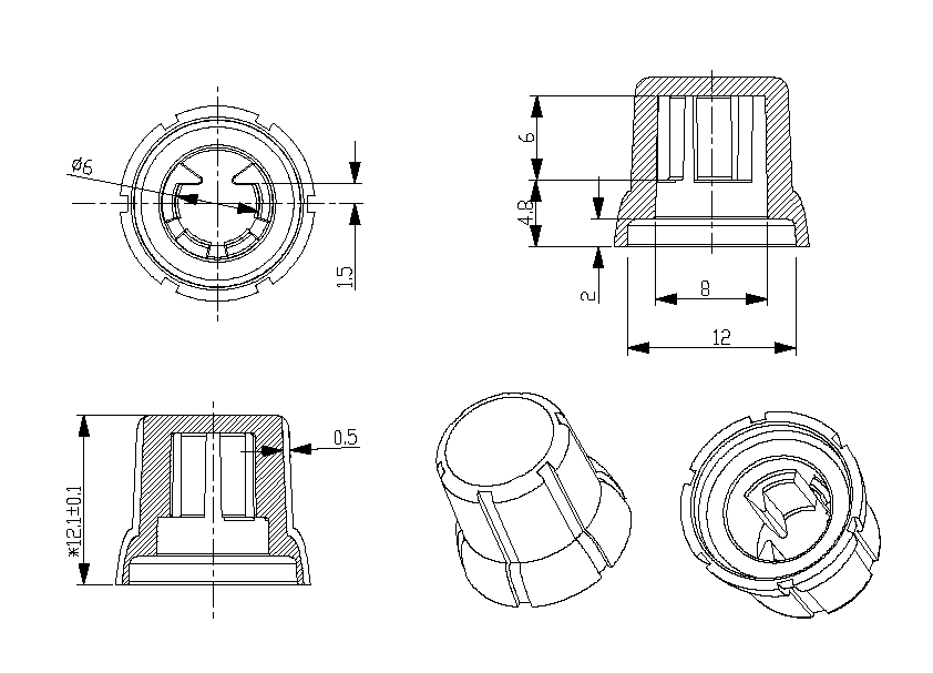 旋鈕|一體化卡塊|旋鈕鋁制|開(kāi)關(guān)|按鍵|PEEK螺絲|PEI螺絲